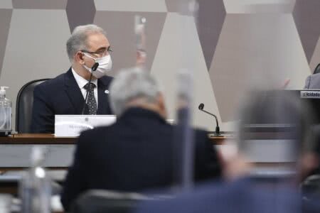 O ministro da Saúde também defendeu a realização da Copa América no Brasil, com início no próximo domingo (13). Foto: Edilson Rodrigues/Agência Senado