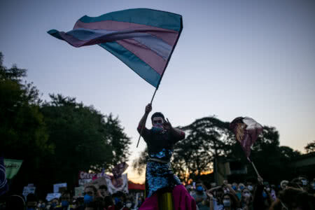 Ato contra o governo de Jair Bolsonaro, em Porto Alegre. ( Foto: Luiza Castro/Sul21) 