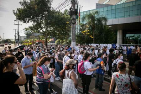 Trabalhadores do Imesf foram demitidos em 2020. (Foto: Luiza Castro/Sul21)