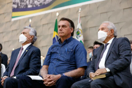 Bolsonaro durante evento da Assembleia de Deus, em Goiânia (GO), neste sábado (28). Foto: Alan Santos/PR