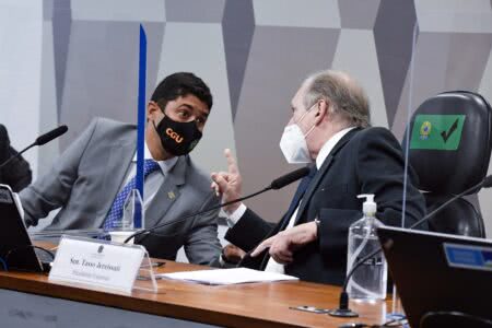 Logo no começo dos trabalhos, Wagner Rosário rebateu as acusações que tenha prevaricado em relação a irregularidades envolvendo a Precisa. Foto: Roque de Sá/Agência Senado

