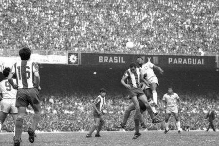 Brasil enfrenta o Paraguai pela Copa do Mundo de 1950. Foto: Reprodução