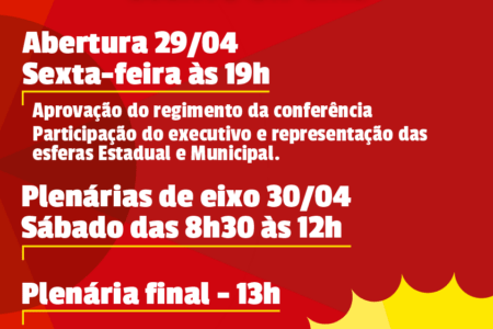 Conferência Estadual Popular de Educação ocorrerá nos dias 29 e 30 de abril