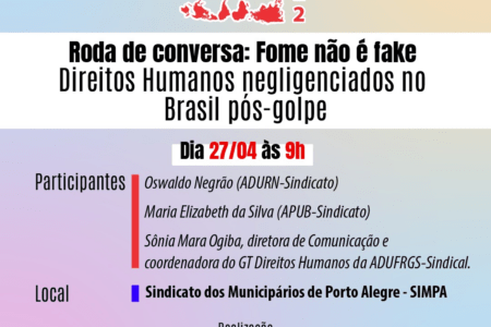 Fórum Social das Resistências: ADUFRGS e PROIFES promovem ato e roda de conversa