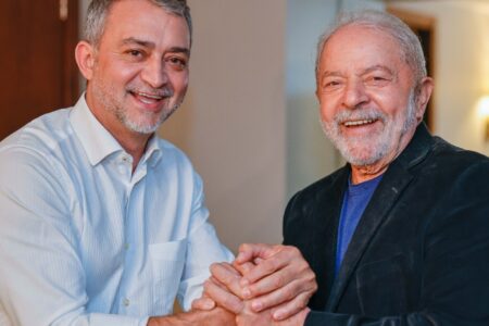 Deputado Edegar Pretto e Lula (Foto: Ricardo Stuckert)