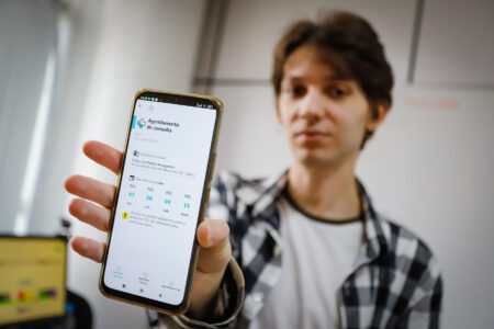 Agendamento de consultas no aplicativo App 156+POA.  Foto: Cristine Rochol/PMPA