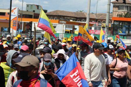 Foto: Confederação das Nacionalidades Indígenas do Equador (CONAIE/Reprodução/Facebook))