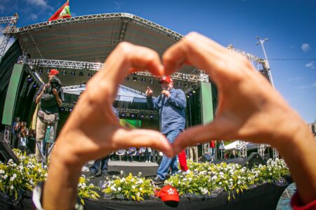 Comício de Lula em Florianópolis. Foto: Guilherme Santos/Sul21