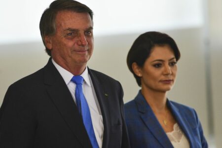 O presidente Jair Bolsonaro e a primeira-dama, Michelle Bolsonaro. Foto: Marcelo Camargo/Agência Brasil