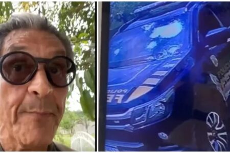 Roberto Jefferson gravou vídeo contando  ter atirado nos policiais. Imagem: Reprodução 