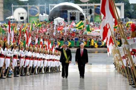 Lula em sua primeira posse, em 2003. Foto: Wikimedia Commons