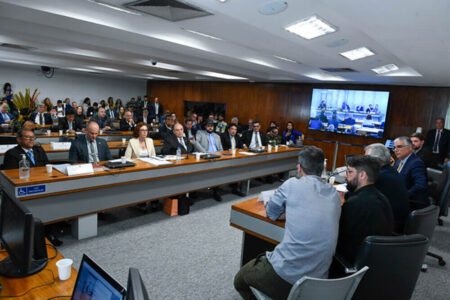 Audiência pública presidida pelo senador Eduardo Girão (Podemos-CE) durou mais de 11 horas e encheu sala da CTFC | Foto: Roque de Sá/Agência Senado
