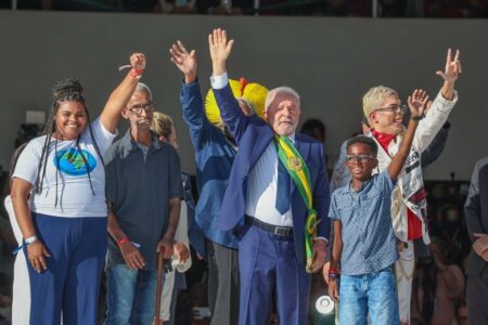 Cerimônia de posse de Luíz Inácio Lula da Silva, em Brasília. Foto: Ricardo Stuckert