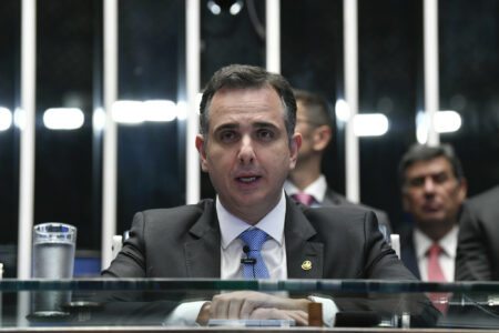 Rodrigo Pacheco segue na presidência do Senado. Foto: Roque de Sá/Agência Senado